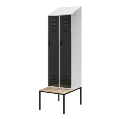 Zdjęcie produktu dla KACPER PRO szafa: szara RAL7035 - antracyt RAL7016