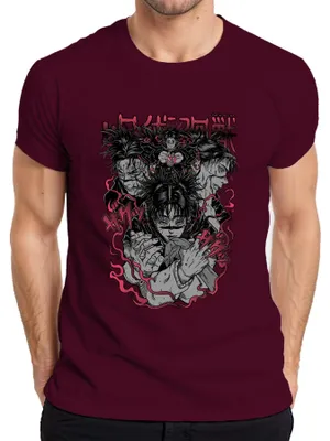 Zdjęcie produktu dla 呪術廻戦 Koszulka męska Sukuna Yuji Megumi Anime Manga Gift Anime Aesthetics, bordowy, M