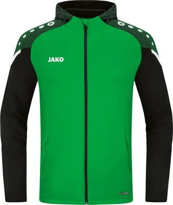 Produktbild von JAKO Unisex Kapuzenjacke Performance, Farbe:soft green/schwarz, Größe:M