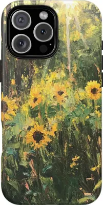 Produktbild von Sonnenblumen im Wald – Hülle Kompatibel mit iPhone 16 Pro Max