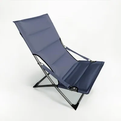 Image de chaise de plage pliante chaise longue pour la mer plage jardin Canapone - Gris foncé