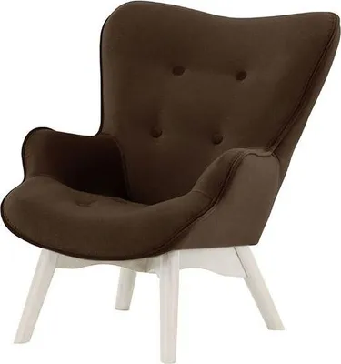 Image de Fauteuil à oreilles pour enfants Ducan Mini Velvet-Kronos 6-Blanc