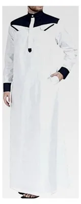 Produktbild von Arabische Herrenbekleidung Kaftan Abaya Islamische Kleider Thobe Langarm Gebetskleidung aus dem Mittleren Osten