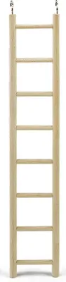 Produktbild von Walbest Vogelleiter aus Holz für Käfige, Trittleitern für Vögel und Papageien, Spielzeug, Hängeleitern für Käfige, Kletterleitern für Sittiche, Papageien, Kakadus, Unzertrennliche, 8 Stufen (36,6 cm)