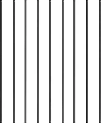 Zdjęcie produktu dla Metalowe tralki schodowe, zestaw 11 sztuk, 44''x0,5'' aluminiowe tralki z wkrętami