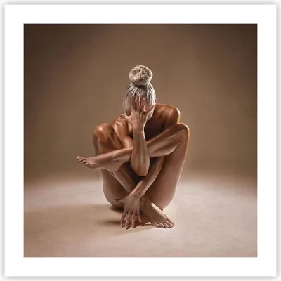 Produktbild von Poster - Poster ohne Rahmen - Nackt Frau Figur - 50x50 cm - Wand Bild - Wanddeko - Wandbilder - Kunstposter - Wandposter - Bilder - Kunstdruck - Wanddekoration - Wandbild - P2XAC50x50-4775