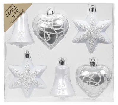 Produktbild von Kunststoff Formensortiment 6 Stk 9cm Weiß-Mix