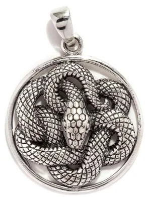 Produktbild von Schlangen Anhänger Schmuck 925er Silber keltischer Knoten