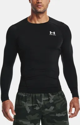 Produktbild von Under Armour Ua Hg Armor Comp Ls-Schwarzes T-Shirt 1361524-001__MD