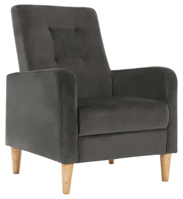 Image de Fauteuil - Fauteuil de salon - Fauteuil relax - Assise rembourrée - Accoudoirs - Dossier haut.