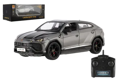 Image de Voiture RC Lamborghini Urus en plastique, 20 cm, 2,4 GHz, télécommandée, à piles, avec phares, dans une boîte de 29 x 11 cm