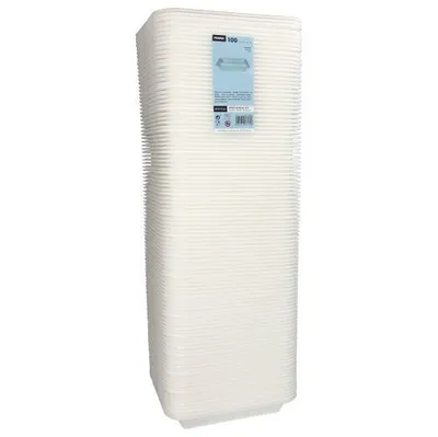 Produktbild von Siegelschalen, XPS 2-geteilt 975 ml 4,2 cm x 21,2 cm x 25 cm weiss laminiert