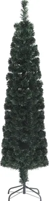 Imagen del producto de The Living Store: Árbol de Navidad artificial, diseño delgado, con soporte, 120 cm, fibra de vidrio