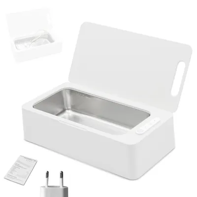 Obrázok produktu pre Digitálna ultrazvuková čistička pre domácnosť, 42 000 Hz, vysoká frekvencia, 304 nerezová oceľ, objem 530 ml, vnútorná nádrž, čistiaci stroj na hodinky, okuliare a dosky s plošnými spojmi
