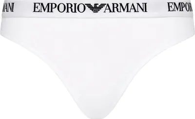 Produktbild von 2er-Pack EMPORIO ARMANI Damen Brazilian Brief, Farbe:Weiß, Artikel:-M0069 white, Größe:S