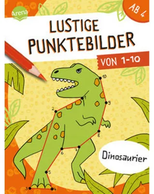 Image de Lustige Punktebilder von 1-10. Dinosaurier