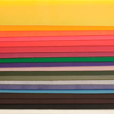 Produktbild von GLOREX Verzierwachsplatten, farbig sortiert, 200 x 40 mm, 20 Stück