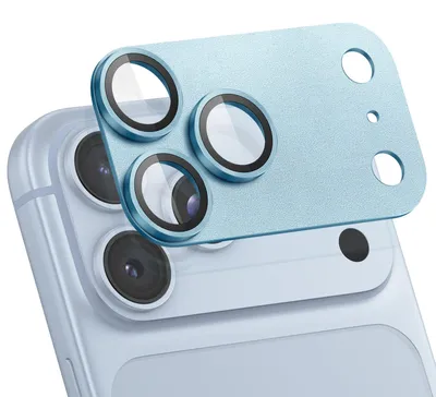 Image de Avizar, protection pour appareil photo d'iPhone 18 Pro Max, en verre trempé et aluminium 9H, couleur noire