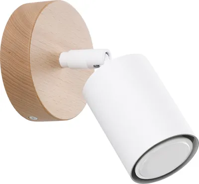 Produktbild von Wandleuchten VERDO weiß 1xGU10 10W Stahl/Holz 16x10x16cm Sollux Lighting