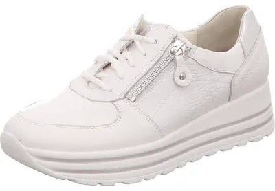 Produktbild von Waldläufer Sporthalbschuhe Formsohle modisch in weiss/weiss kombi, Gr. 3.5