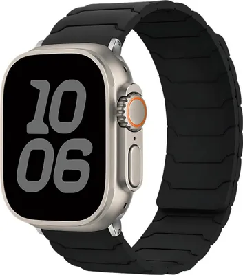 Produktbild von Silikon Armband für Apple Watch 11 10 9 8 7 6 5 4 3 SE Ultra Silikon Sport Ersatzband 42mm (Serie 1-3) /44/45/46/49mm Schwarz