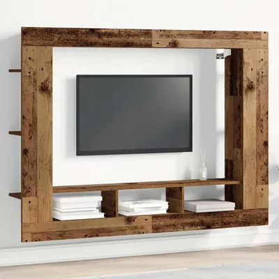 Obrázok produktu pre Maison Exclusive – TV skrinka, 152 x 22 x 113 cm, materiál: drevotrieska s povrchovou úpravou imitujúcou staré drevo