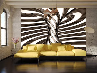 Immagine prodotto di Carta da parati in tessuto non tessuto 400x280 cm carta da parati murale XXL astratta 3D ottica a-A-0079-a-c
