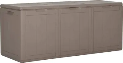 Zdjęcie produktu dla The Living Store Skrzynia ogrodowa 270 L Brązowy PP Rattan