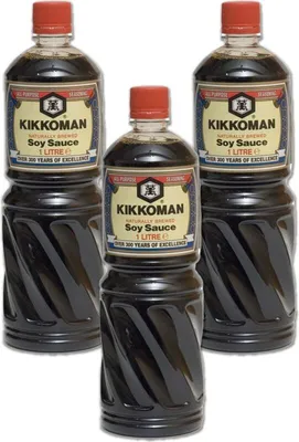Produktbild von 3er-Pack KIKKOMAN Sojasauce (3x 1000ml) | Soja Sauce | Soy Sauce