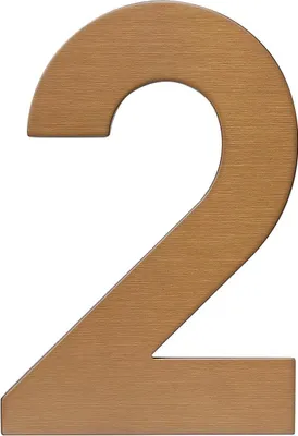 Obrázek produktu pro Nerezové číslo RN.120L.2.MD v plochém „2D“ provedení, měď matná