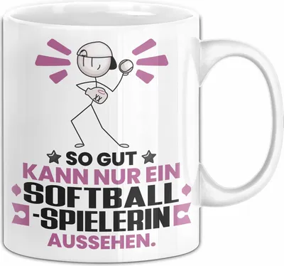 Produktbild von Softballspielerin Geschenk Tasse So Gut Kann Nur Ein Softballspielerin Aussehen Geschenkidee Kaffee-Becher (Weiß)