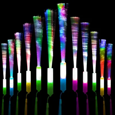 32 LED-Leuchtstäbe, bunt, 26 cm, für Partys & Feste