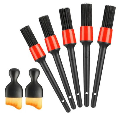 Produktbild von Auto-Reinigungsbürsten-Set – 7 Stück für Innen- und Außenbereich