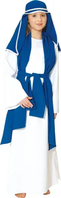 Produktbild von Jungfrau Maria Krippenspiel Kostüm Set 3-tlg. Kinder Karneval Fasching 140