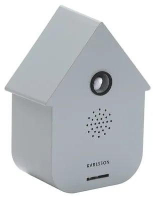 Productafbeelding van Karlsson - Decoratieve geluidsdoos Modern Cuckoo - Grijs - 12x7,5x11,5 cm