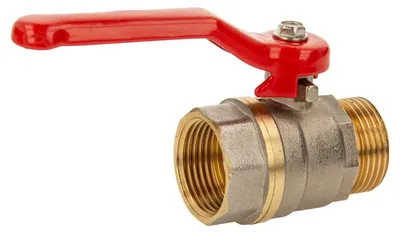 Produktbild von tecuro Kugelhahn, Innen- x Außengewinde G 3/4 Zoll (DN 20) Stahlhebel lang, MS-vernickelt