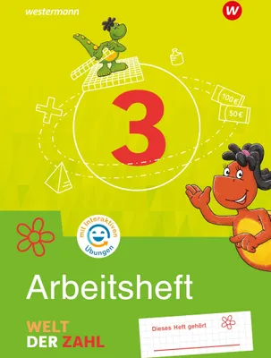 Produktbild von Welt der Zahl 3. Arbeitsheft mit interaktiven Übungen. Allgemeine Ausgabe