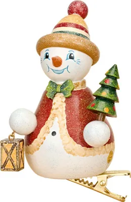 Produktbild von Christbaumschmuck Baumclipser Schneefräulein Tannenlicht (9cm) von Hubrig Volkskunst