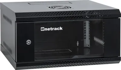 Zdjęcie produktu dla Szafa Serwerowa Wisząca Rack 19" 4U 400Mm Netrack Eco-Line Czarna