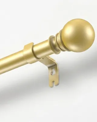 Zdjęcie produktu dla Solidchoice - Teleskopowy pręt na zasłony, 66-300 cm, złoty