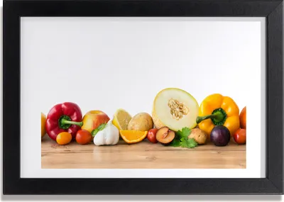 Produktbild von Bild 30x20 MDF-Rahmen, Wandkunst Früchte und Gemüse