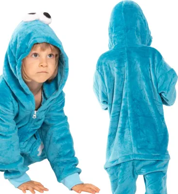 Immagine prodotto di Nikcorp Tuta Pigiama Donna Bambini Onesie Figura Mostro Blu 115-225