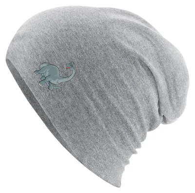 Produktbild von Huuraa Beanie Brachiosaurus Dinosaurier Heather Grey One Size Baumwolle und Elasthan Mütze Geschenkidee