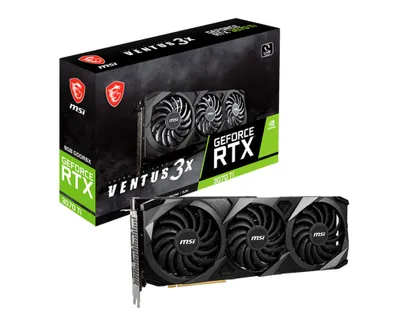 Produktbild von MSI VENTUS RTX 3070 TI 3X 8G OC, GeForce RTX 3070 Ti, 8 GB, GDDR6X, 256 Bit, 7680 x 4320 Pixel, PCI Express 4.0