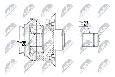 Produktbild von NTY Gelenksatz Antriebswelle Hinten Links für BMW X5 (E70) NPW-BM-070
