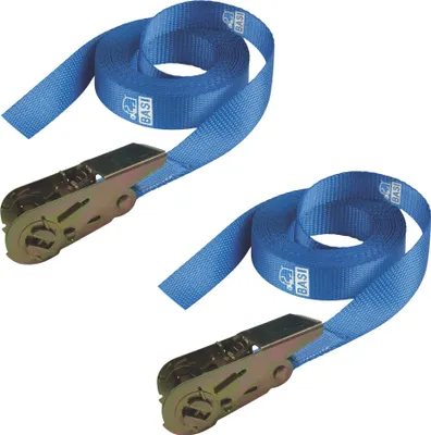 Produktbild von BASI - Spanngurt mit Ratsche 10er Set - SG 308 - Blau - Länge (5000 mm) - Breite (25 mm) - - Zurrkraft 500 kg - 10x0004-0308