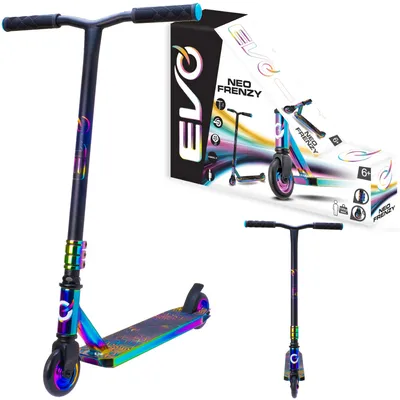 Produktbild von Evo Coloured Two-wheeled Stunt Scooter für Kinder Neo-Frenzy Stunt Scooter 6+