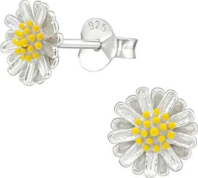 Produktbild von Ohrstecker Blume: 925 Silber Ohrringe „Margerite“