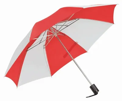 Immagine prodotto di L-Merch - Ombrello tascabile LT4459 (32 cm x 85 cm) (rosso/bianco)