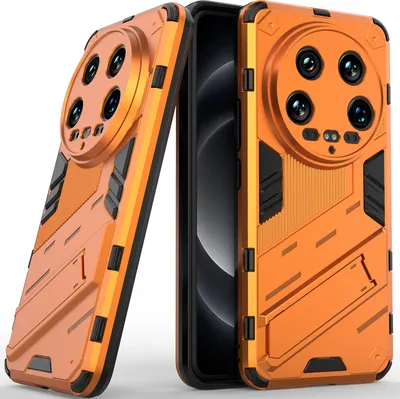 Produktbild von Armor Hülle für Xiaomi 14 Ultra, Hybrid PC TPU Bumper Stoßfestes Schutzhülle mit Standfunktion Weiß
